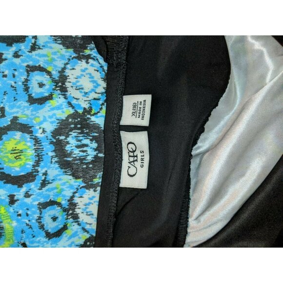 Catos Girls XL 16 Maxi Dress Sleeveless Sundress Lined Blue Black - Picture 4 of 4